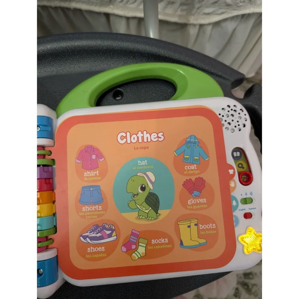 Leap Frog Learning Friends 100 Words Electronic Book English Spanish 2018 Works